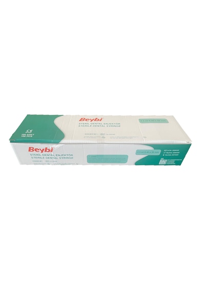 Beybi Steril Dental Enjektör 2.5ml 0.40 50 Mm 100 Adet