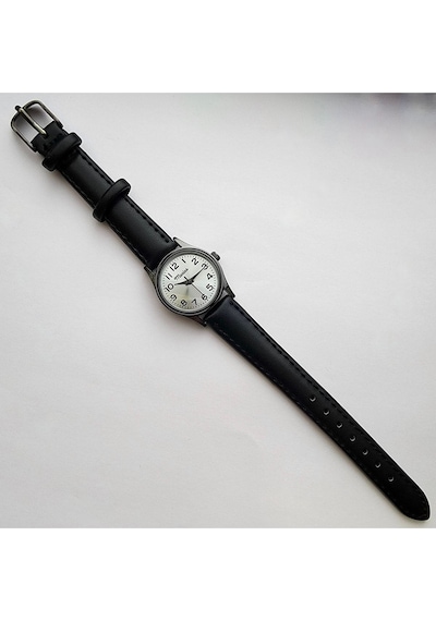 Retro Kadın Kol Saati, Vintage Tasarım, Klasik Tasarım, Siyah Kasa, Minimal Tasarım, Kayışlı Siyah Altın