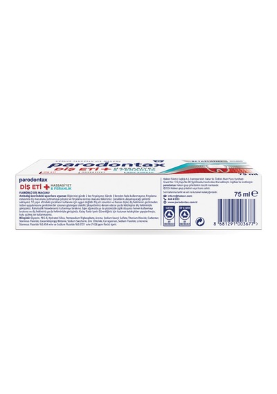 Diş Eti Hassasiyet Ve Ferahlık Florürlü Diş Macunu 75 Ml