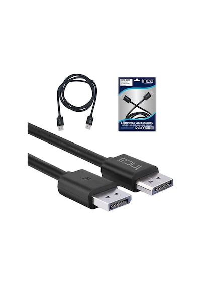 Inca Idpd-02Tx Display Port To Display Port 4K 2 Metre Kablo