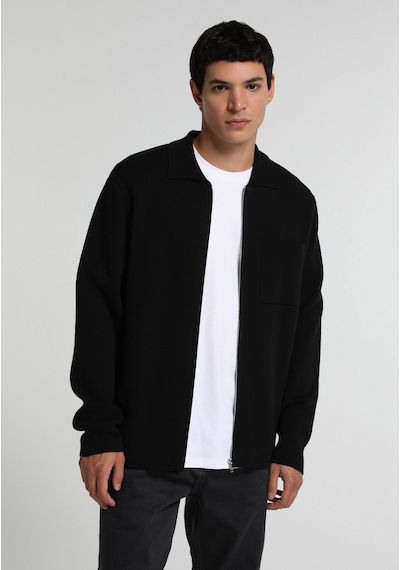 Colin's Colins Regular Fit Erkek Siyah Hırka Cl1082274 Q1.v1 Blk