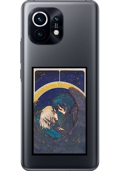 Xiaomi Mi 11 Uyumlu Şeffaf Kılıf Howls Moving Castle 3 Tasarımlı