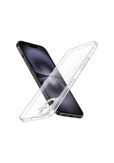 Apple iPhone 16 Uyumlu Kılıf Şeffaf Kamera Korumalı 3d
