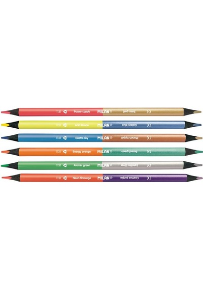 Mılan 07123306 Metalık Çift Uçlu Kuru Boya 6lı