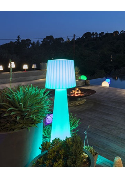 Lady Kablosuz Rgb Led Lambader Beyaz