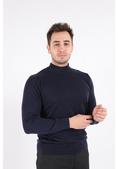 Brango 21050-fw Erkek Yarım Balıkcı Triko Kazak 21050-1597-R1078 Lacivert