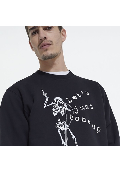 The Kooples Classic Erkek Siyah Sweatshirt