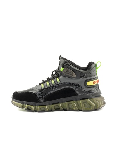 North Of Wild Z5 Cuacheo Base Air Sneaker Bot Erkek Spor Ayakkabı Siyah