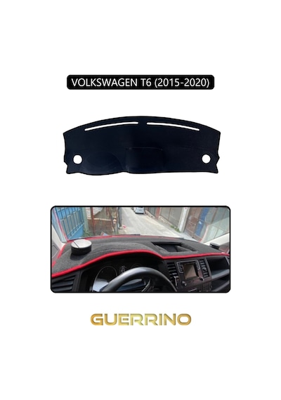 Volkswagen T6 2015-2020 Torpido Koruma Halısı Siyah Kenar