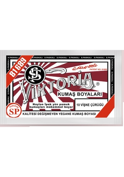 Kumaş Boyası Viktoria Bir Paket 10 Gr Turuncu