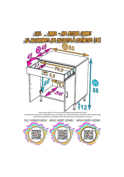 Modilayn Doqu Xxxl Set Ocak Altı Dolap 80x88x48 Cm 1 Çekmece 2 Kapaklı Ve 1 Gözlü Tüp Bölmelidir Beyaz Modilayn Doqu Xxxl Set Ocak Altı Dolap 80x88x48 Cm 1 Çekmece 2 Kapaklı Ve 1 Gözlü Tüp Bölmelidir Beyaz