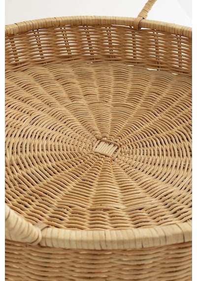 Meander Doğal Rattan Kulplu Tepsi 35x5x10 Cm 4582 L