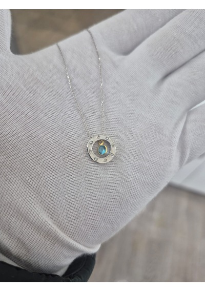 925 Ayar Papatya Silver Altın Modeli Kolye.rose.gold.rodaj Gümüş