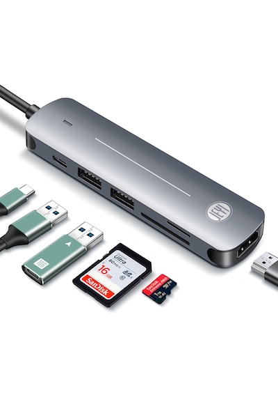 JEYI Type-C to 6in1 HUB Dönüştürücü Çevirici Adaptör