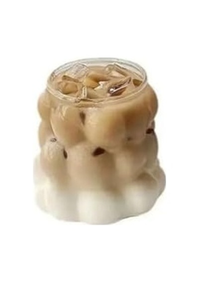 Borosilikat Cam Üzüm Bubble Şekilli Bardak, 300 Ml, Şeffaf Cam, Makinede Yıkanabilir, Latte Ve Meşrubat İçin, 1 Adet - 2431 Açık Kırmızı