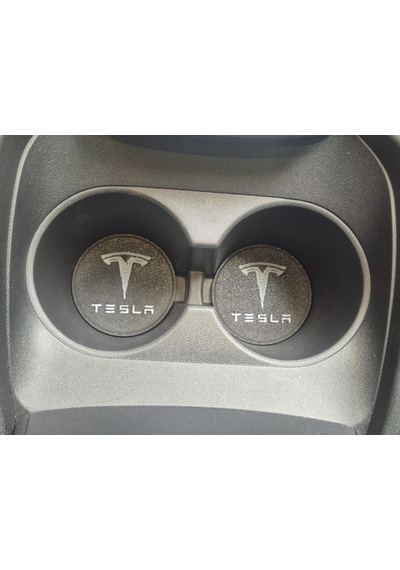 Tesla Araç Bardaklık Altlığı , Tesla Şişe Ve Bardak Altlığı, Tesla Logolu Oto Bardaklık Altlığı