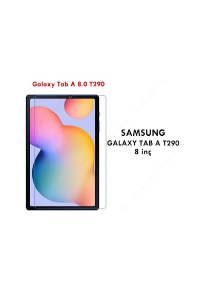 Galaxy Tab A 8.0 T290 8 Inç Nano Kırılmaz Ekran Koruyucu Kırılmaz Şeffaf Cam Koruyucu Tam Uyumlu Kılıf