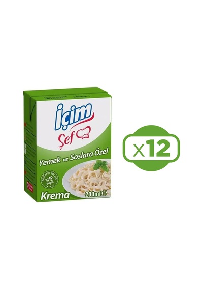 İçim Krema Yemeklere Ve Soslara Özel 12 x 200 ML