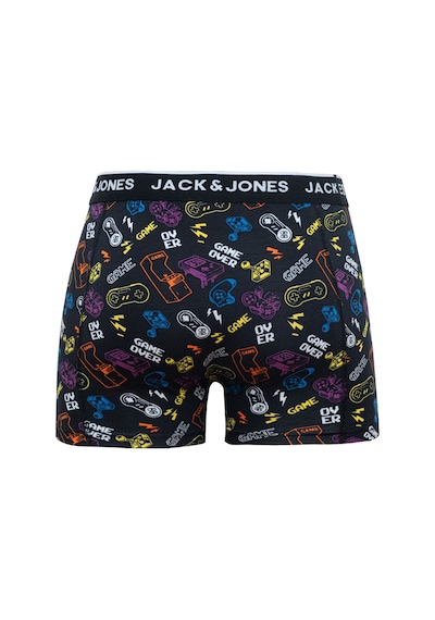 Jack & Jones Tekli Desenli Boxer - Gaming 12262272 Black Siyah