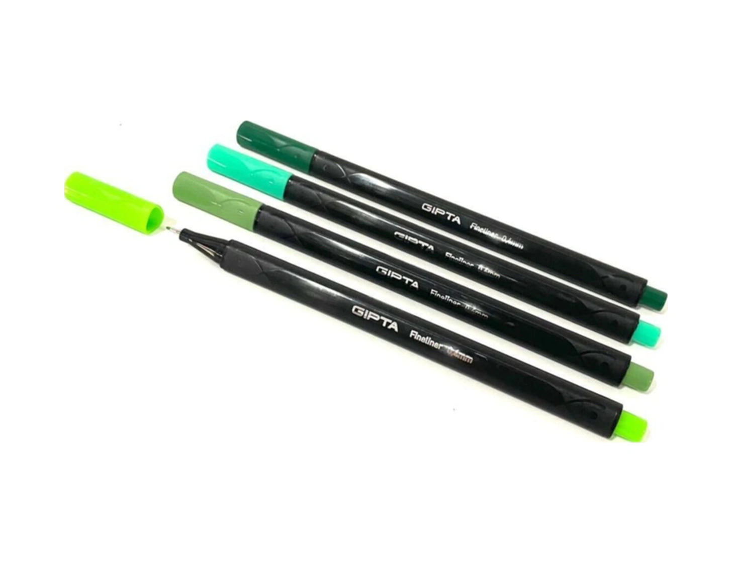 Fineliner Yeşil Tonları 0.4 Mm Ince Uçlu Yazı Kalemi 4 'lü Set