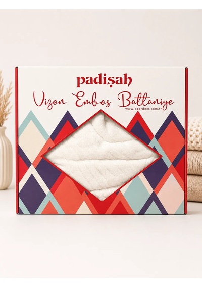 Padişah Battaniye Tek Kişilik Beyaz