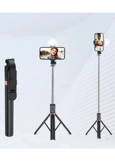 K9 Masaüstü Tripod Işıklı Kumandalı Selfie-youtuber Tripod 170 Cm
