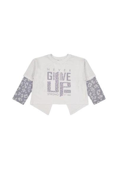 Civil Girls Leopar 6-9 Yaş Sweatshirt Beyaz