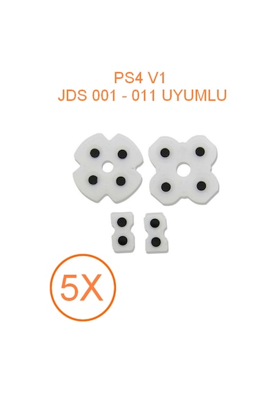 Ps4 V1 Jds 001 011 Kollar İle Uyumlu İç Lastik Takımı 5 Adet