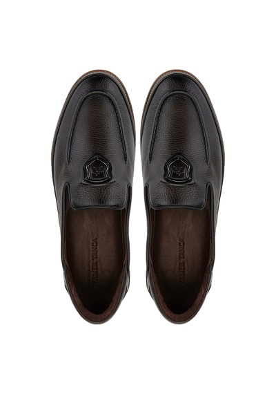 Tamer Tanca Erkek Hakiki Deri Kahverengi Loafer Ayakkabı 374 Tnc-03 Erk Ayk Sk24-25 Kahve Fltr Kahverengi