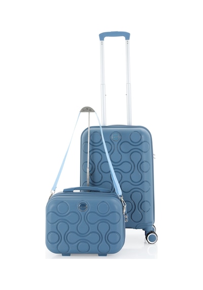 Mçs Polipropilen 2li Valiz Seti Kabin & Makyaj V376 S23sy1000045-set 10227 Sky Blue