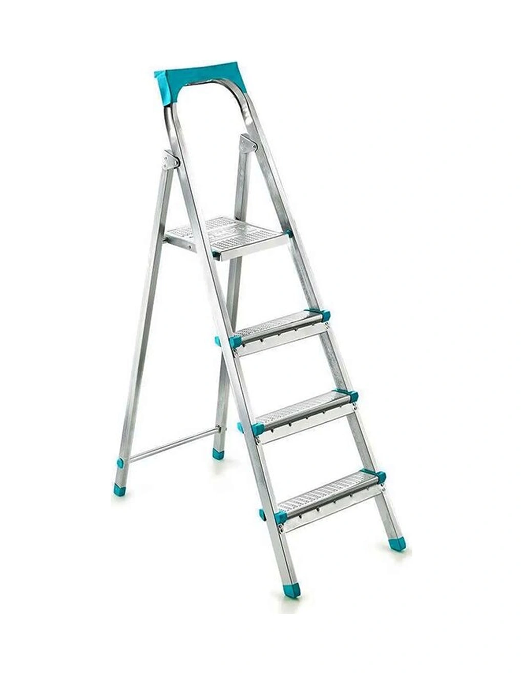 Lunaev 3+1basamaklı Metal Merdiven Y: 82 Cm - 120kg.taşıma Kapasitesi Merdivenler