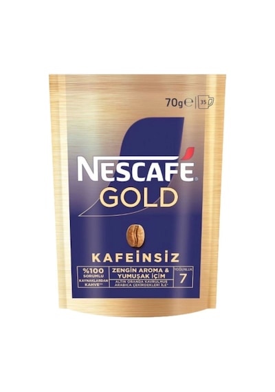 Nescafe Gold Decaf Kafeinsiz Çözünebilir Kahve 70 G