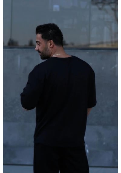 Startmore Erkek Oversize Pamuklu Nefes Alan Siyah