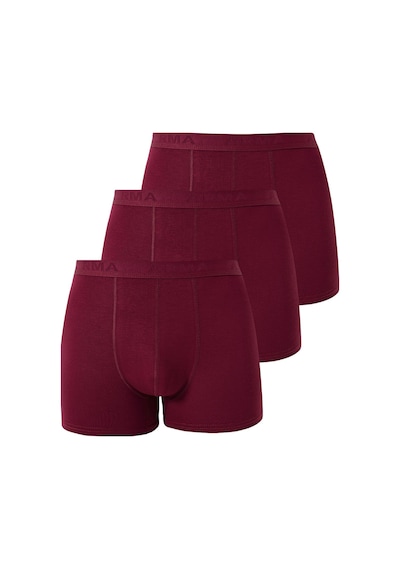 Arma Yıldız Erkek Bordo Bambu Boxer 3'lü Paket Bordo