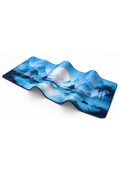 Razador Azure Serenity 90x40 Cm Xxl Gaming Profesyonel 1. Sınıf Oyuncu Mouse Pad Kaymaz Taban 4 Mm Mousepad