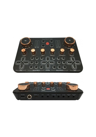 Ses Değiştiricili Canlı Yayın Ses Kartı Effectsli Canlı Yayın Mixeri