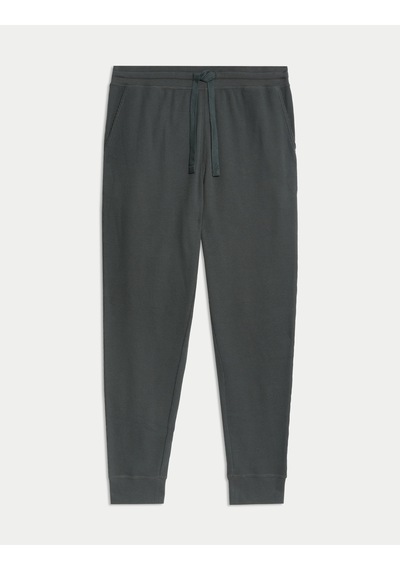 Marks & Spencer Saf Pamuklu Waffle Pijama Altı Yeşil