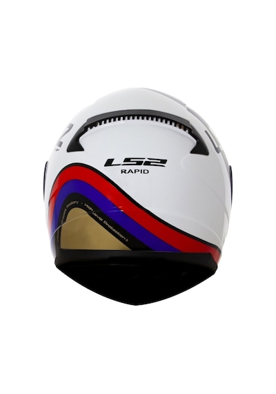 Ls2 Rapıd Stark Kask Beyaz-Kırmızı-Mavi