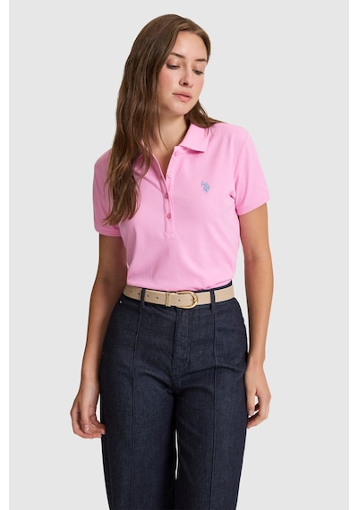 U.S. Polo Assn. U.s. Polo Assn. Kadın Pembe Tişört Basic 50321818-vr041