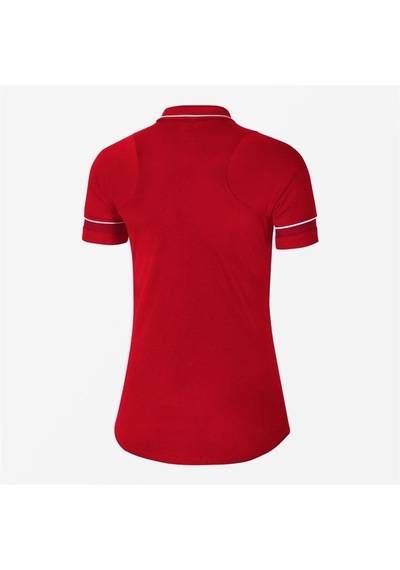Nike W Academy 21 Polo Kadın Polo Yaka Tişört KIrmızı Kırmızı