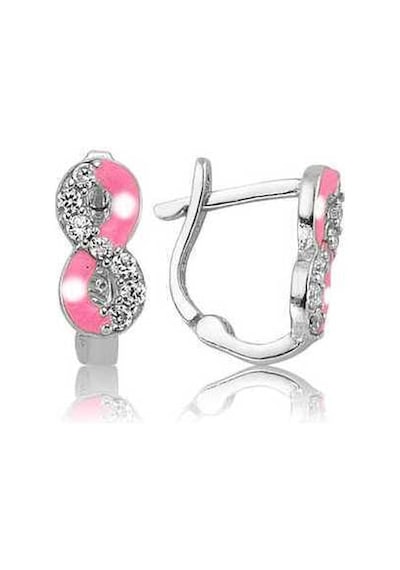 Gümüş Pembe Sonsuzluk Çocuk Küpesi Ea1160006 Gümüş