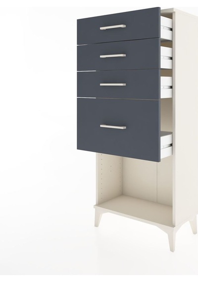 Hyperion Dolap 4 Çekmeceli 60x44x134 Aytaşı-antrasit Aytaşı Hyperion Dolap 4 Çekmeceli 60x44x134 Aytaşı-antrasit Aytaşı