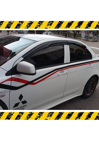 Mitsubishi Lancer Mügen Cam Rüzgarlığı 2008-2015 Arası 4 Lü Set N11.24562