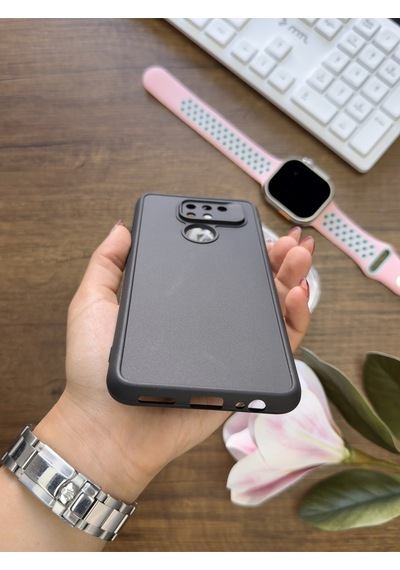 Redmi Note 9 Uyumlu Kamera Korumalı Darbeye Dayanıklı Renk Atmayan Keep Silikon Kılıf Siyah