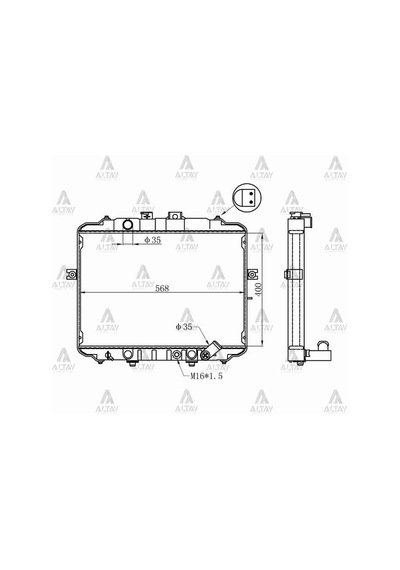 Hyundai H-100 1994-2006 Radyatör Su 25300-43820