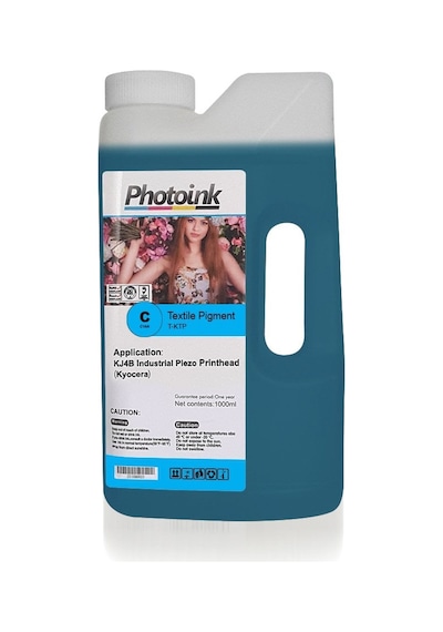 Kyocera Kafa Uyumlu 1000 Ml Mavi Cyan Tekstil Mürekkep T - Ktp