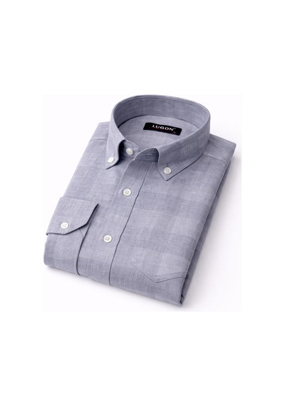 Lugon Klasik Regular Fit Uzun Kol Erkek Gömlek 7608 Gri