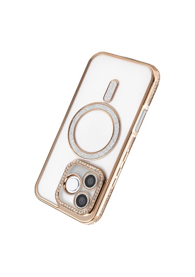 Honor 600 Lite Joke Simli Magneticsafe Kılıf - Gold Çok Renkli