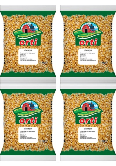 Orti Patlatmalık Cin Mısır 1 Kg x 4 Paket