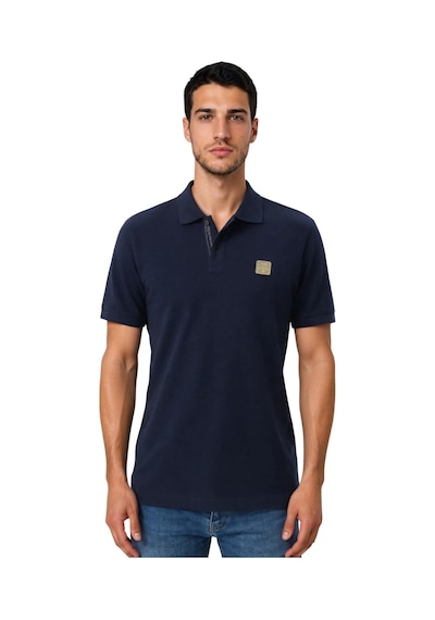 Arma Ar-ma Erkek Polo Yaka Tişört Baskisiz Basic Örme Kumaş Regular Fit %100 Pamuk 30/1 Çift Toplama Penye Pike Y31374358002 Lacivert-l1